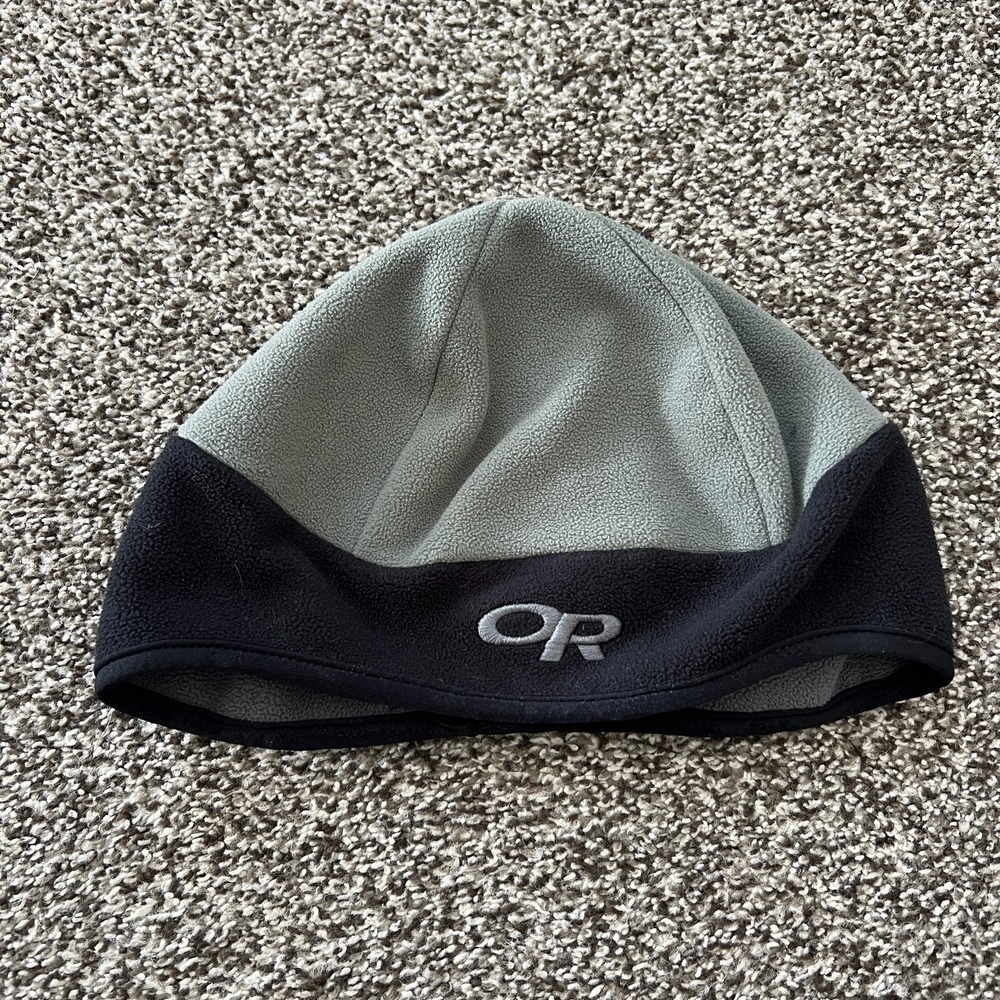 Outdoor Research Beanie Hat Cap Mens Medium Gray Windstopper Skiing Hiking
